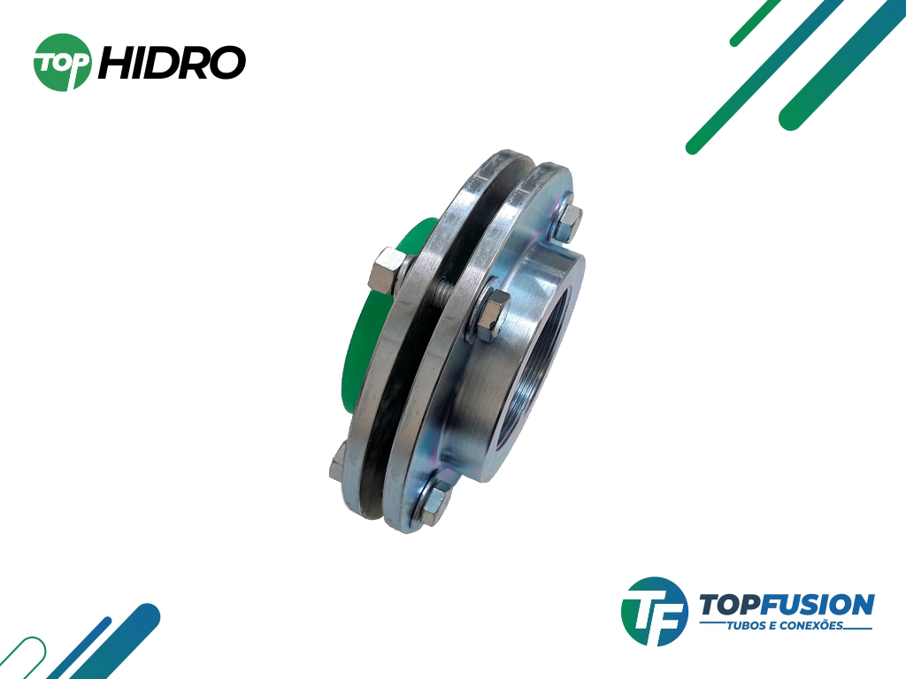 União Mista com Flange Padrão ANSI Fêmea - TopHidro